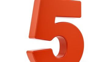 TOP 5 in big red letters on a white background