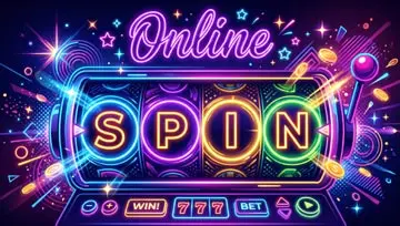 "spin online" spelled out on reels