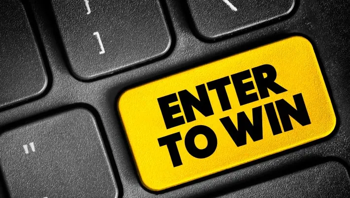 Enter to Win key on computer keyboard