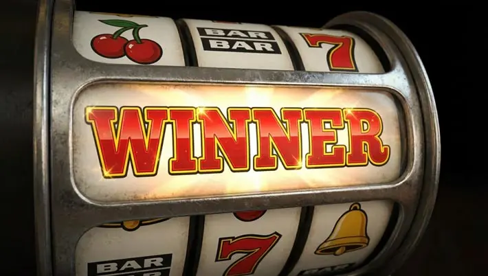 "Winner" displayed on a slot reel