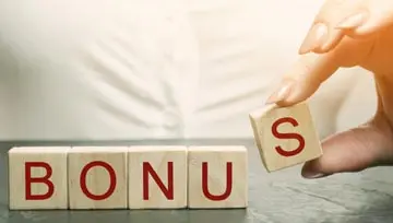 "bonus" spelled out in blocks