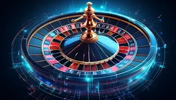 neon roulette wheel