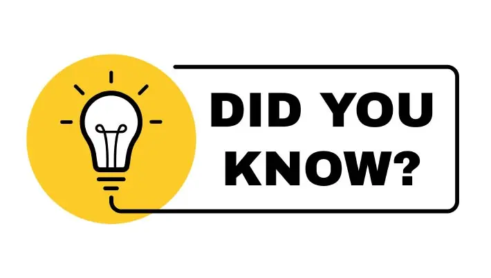 light bulb with "did you know" vector