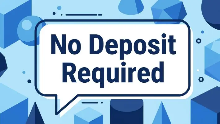 No Deposit Required Sign