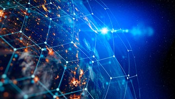 a view of technology covering the globe