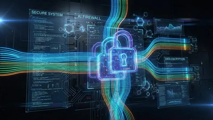 lock on a futuristic backdrop