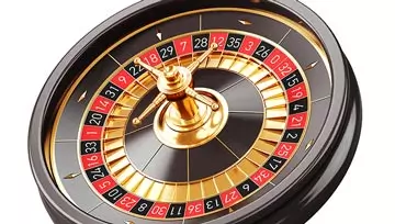 roulette wheel on a white background