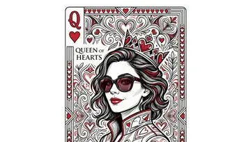 face card of queen