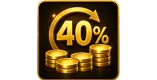 40% Cashback