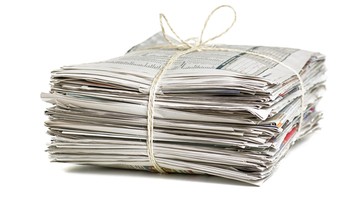stack of newspapers