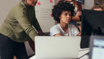 tech team working together