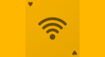 wifi symbol on an Ace of Hearts card